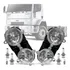Par Farol Novo Lente Vidro Caminhão Ford Cargo 2001 Fortluz