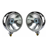 Par Farol Off Road Crom Luz Alta E Baixa Buggy Gaiola 158mm