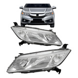 Par Farol Para Honda City 2014 2015 2016 2017 Cromado Manual