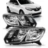Par Farol Para Renault Logan 2015 2016 Mascara Negra