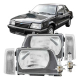 Par Farol Seta Lanterna Monza 88 89 90 Lente Vidro Cristal