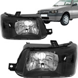 Par Farol Uno Fiorino Fire 05 06 07 08 09 A 13 Mascara Negra