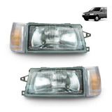Par Farol Vidro Pisca Uno 91 A 96 97 98 99 2000 A 2003 Kit