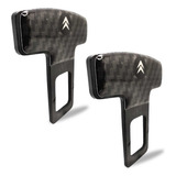 Par Fecho Anti Beep Cinto Segurança Plug Carbono Citroen