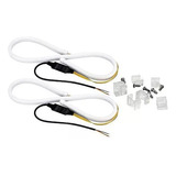 Par Fita Barra 45cm Led Com Seta Lanterna Farol Carros Motos