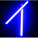 Par Fita Led Automotivo Azul 17 Cm 12v Alto Brilho
