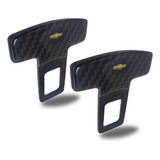 Par Fivela Fecho Anti Beep Cinto Segurança Carbono Chevrolet