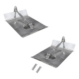 Par Flap Hidrodinâmico 20 X 20 5 Cm Aço Inox P Barco Lancha