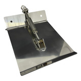 Par Flap Hidrodinâmico 20 X 22 Cm Inox Barco Lancha 18 Pés