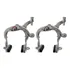 Par Freio Ferradura Pa Bike Speed Monark Caloi 10 Antiga Aço Cor Cromado