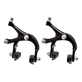 Par Freio Ferradura Side Pull De Bike Speed Aro 700 Preta