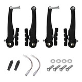 Par Freio V Brake Nylon C Sapata Orbital Preto Bicicleta