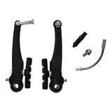 Par Freio V Brake Nylon C Sapata Orbital Preto Bike Mtb