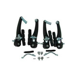 Par Freio V brake Nylon Com Sapata Preto Kit De Freio