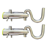 Par Gancho Armador Aço Inox 304 Embutir Batom Suporta 450kg