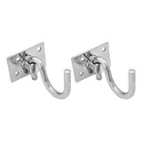 Par Gancho Armador De Rede Balanço Aço Inox 304 P Parafusar