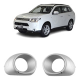 Par Grade Moldura Aplique Farol De Milha Outlander 2014 2015