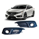 Par Grade Moldura Milha Auxiliar Civic G10 2017 2021 Ld Le