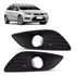 Par Grade Moldura Milha Focus 2009 10 11 12 2013 Aro Cromado