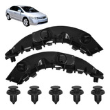 Par Guia Suporte Parachoque Dianteiro Honda Civic 2007 2011