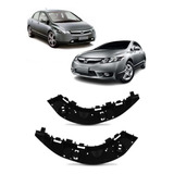 Par Guia Suporte Parachoque Dianteiro New Civic 2007 A 2011