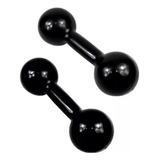 Par Halter Peso Emborrachado 5 Kg Academia Treino