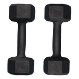 Par Halter Pintado 5kg Musculação Exercício Peso Sextavado