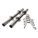 Par Halteres 35cm Cromados Para Musculação Halteres Barras