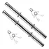 Par Halteres barras Ocas 40cm Com Presilhas