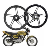 Par Jogo Roda Liga Leve Freio Disco Cg 125 Fan titan 2000 5p