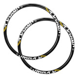 Par Kit 2 Aro 26 Vmaxx Dh Vzan 36 Furos Preto Freio A Disco