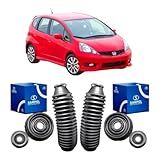 Par Kit Amortecedor Batente Coifa Coxim Honda Fit 2003 Até 2008