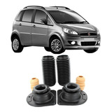 Par Kit Batente Coxim Dianteiro Fiat Idea 2005 Até 2016 