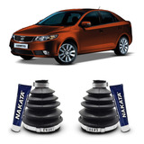 Par Kit Borracha Homocinética Lado Roda Cerato 2010 2011 12