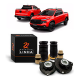 Par Kit Coxim Batente Coifa Dianteiro Fiat Toro 2016 2017 18