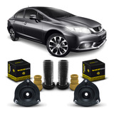 Par Kit Coxim Suspensão Dianteira Honda Civic 2012 2013 2014