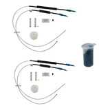 Par Kit Reparo Maquina Vidro Eletrico C arraste Diant Clio
