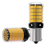 Par Lâmpada 144 Led Seta Pisca Ba15s Ambar Canbus 44w Oferta