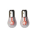 Par Lâmpada 2 Polos 12 Leds Cree Lanterna Freio Ré Vermelha