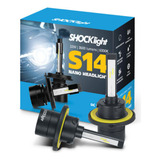 Par Lâmpada Automotiva Led S14 Nano Encaixe H3 6000k