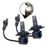 Par Lampada Farol R8 Slim Led H4 6500k Branca 12v Audi