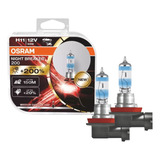 Par Lâmpada H11 Osram 200 Night Breaker 200 3600k 12v 55w