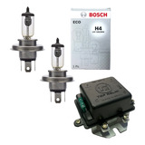 Par Lâmpada H4 Bosch 100w 90w 12v Rallye Rele Duplo 500w