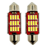 Par Lâmpada Led Carro Torpedo Canbus Canceller Teto