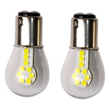 Par Lâmpada Led Cob 2 Polos Filamento Vidro Lanterna Freio