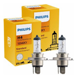 Par Lampada Philips Halogena H4 12v