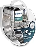 Par Lampada Philips X-treme Vision Pro H1 3400k 150% + Luz