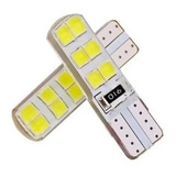 Par Lâmpada Pingo T10 6 Led Torpedo Cob Xenon Farol Gol