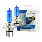 Par Lampada Super Branca H4 8500k 12v 55w