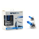 Par Lampada Super Branca H4 8500k Tipo Xenon 12v 55w Techone